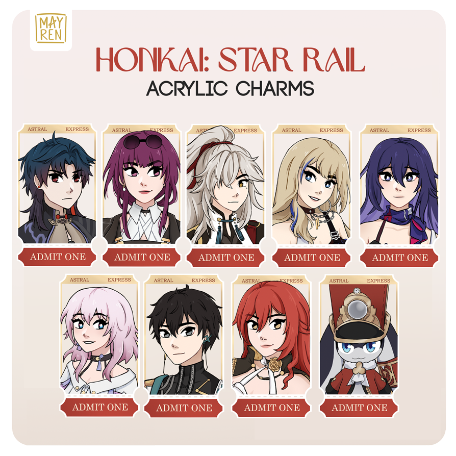 honkai star rail keychains